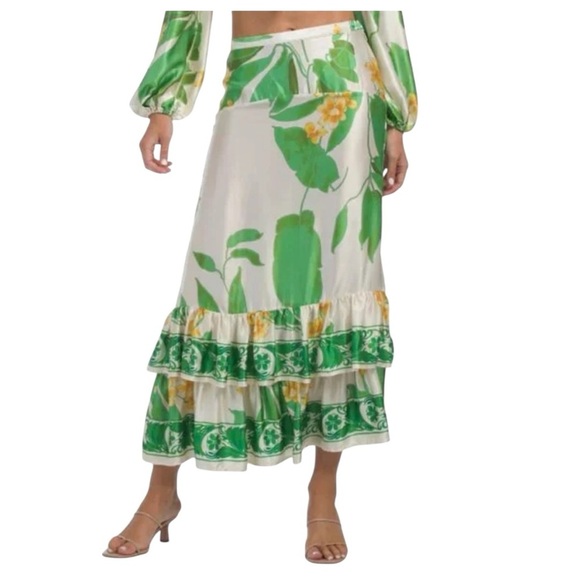 Secret Mission Natalie Silk Top AND Skirt - 100% Silk WHOLE OUTFIT Size Large - Picture 11 of 13